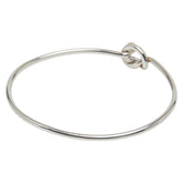 ティファニー ラブノット バングル シルバー ゴールド SV925 シルバー K18YG イエローゴールド レディース TIFFANY&Co. 【中古】